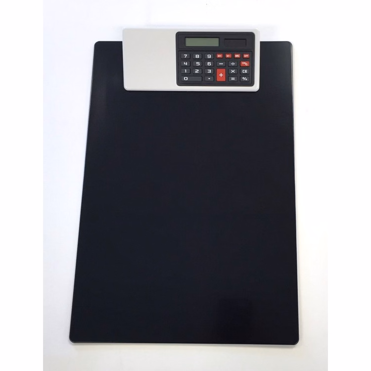 Letter Size Clipboard w/Dual Power Calculator Clip
