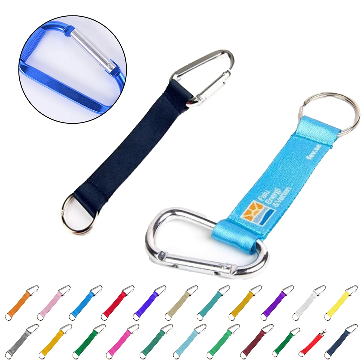 Pocket Lanyard w/Carabiner & Keyring 1