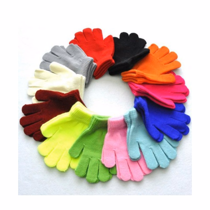 Winter Knitted Kids Gloves