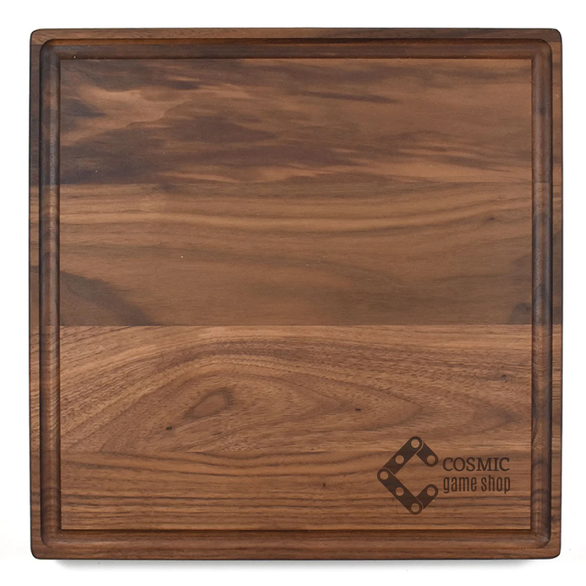12 x 12" Walnut Square Cutting Board with Juice Groove 1