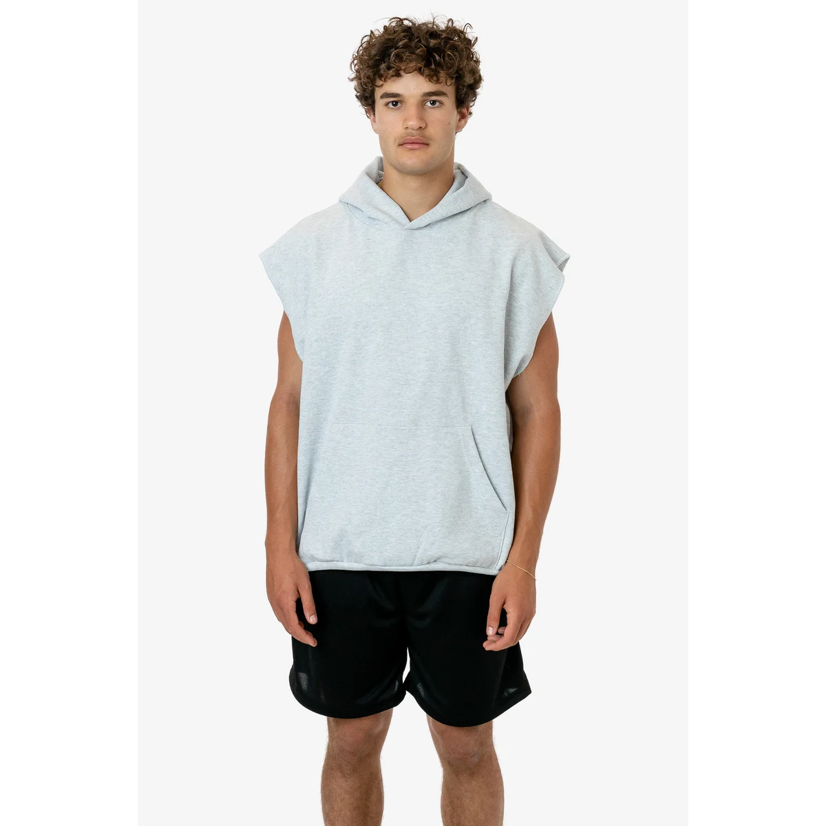14 OZ SLEEVELESS HOOD PULLOVER 1