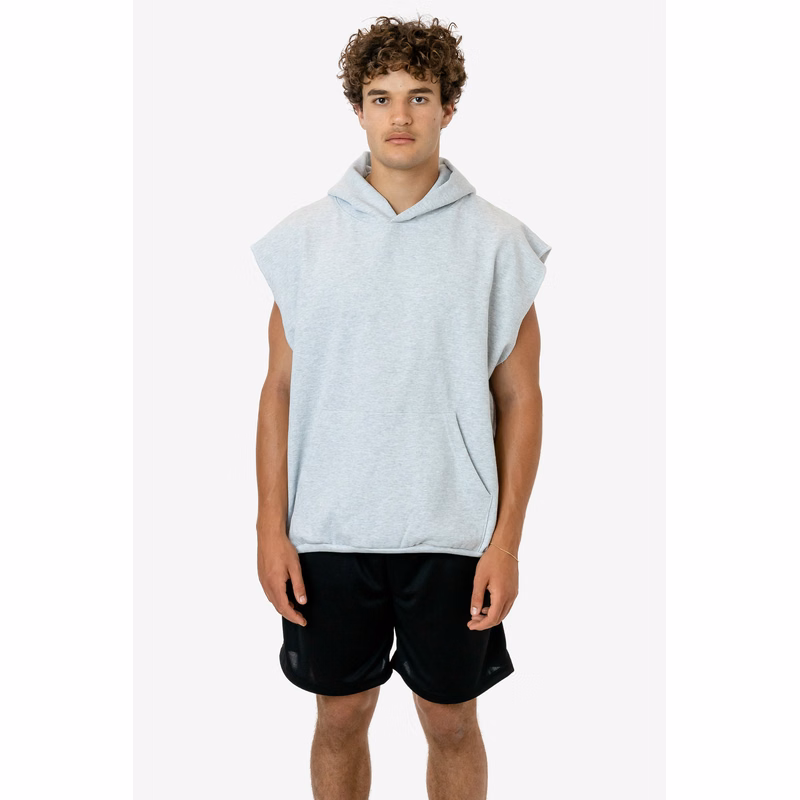 14 OZ SLEEVELESS HOOD PULLOVER