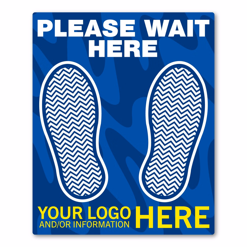 Rectangle Floor Decal - 9" x 11"