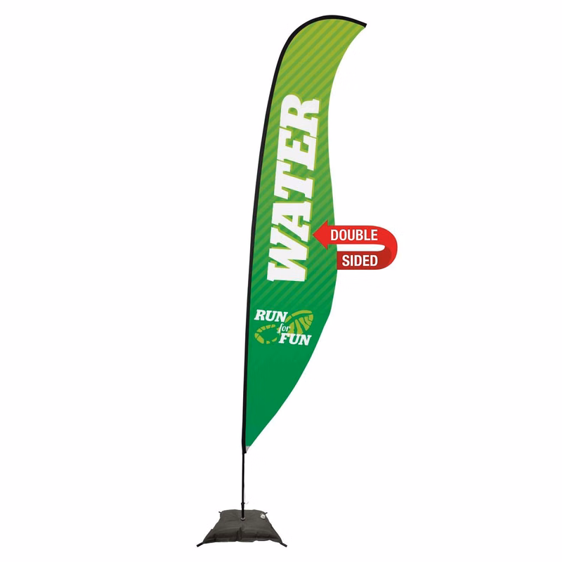 17' Premium Sabre Sail Sign Kit (Double-Sided with Scissor Base)