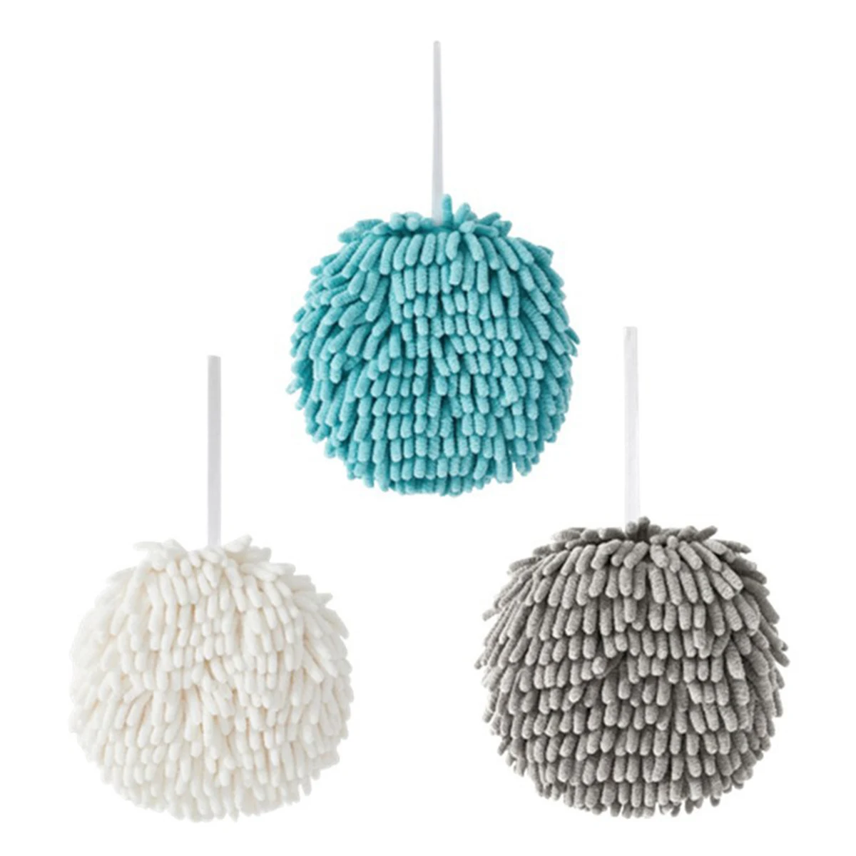 Chenille Handball Hanging Hand Towel 1