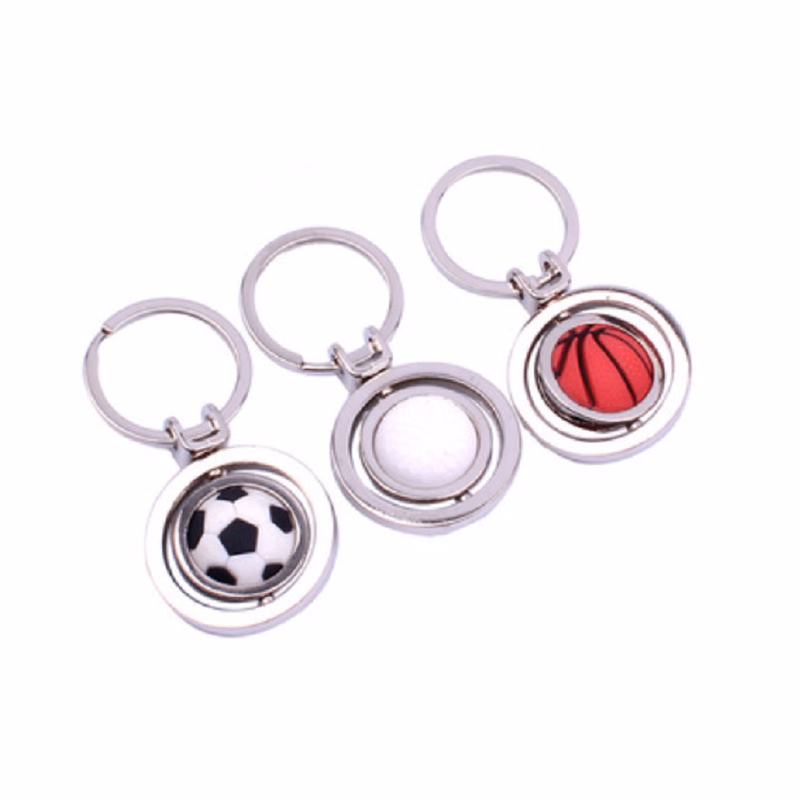 3D Sports Rotating Keychain