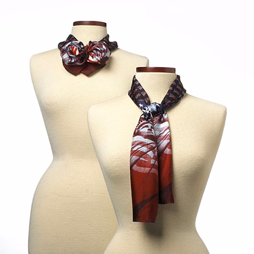 Liberty & Justice Patriotic Silk Scarf - 8"x45"