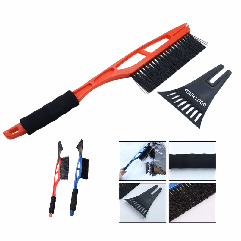 Dual-Function Ice Scraper Brush