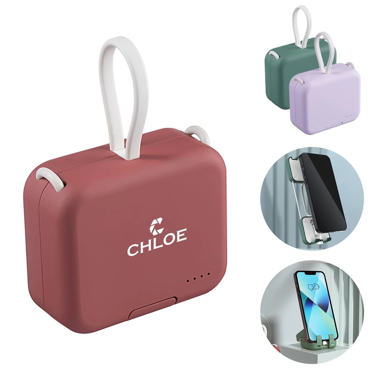 4000 MAh Portable power bank w/ cable 1