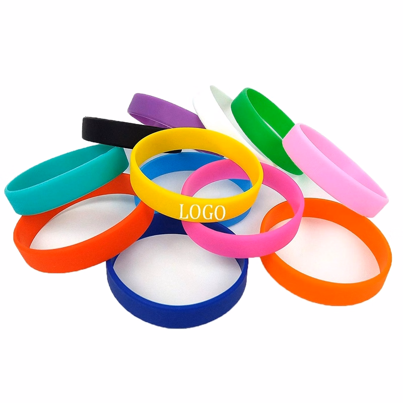 1/2" Screen Printed Silicone Bracelet