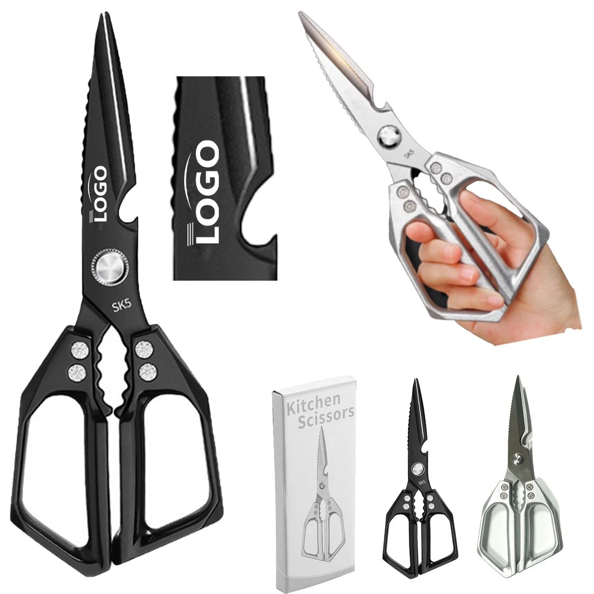 Multi-Function Stainless Steel Scissors 1