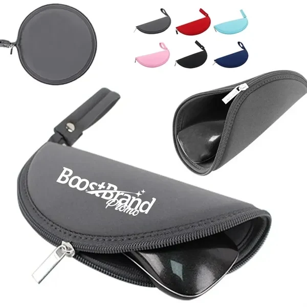 Custom Soft Neoprene Mouse Pouch with Zipper — Tech Essentials Protection 1