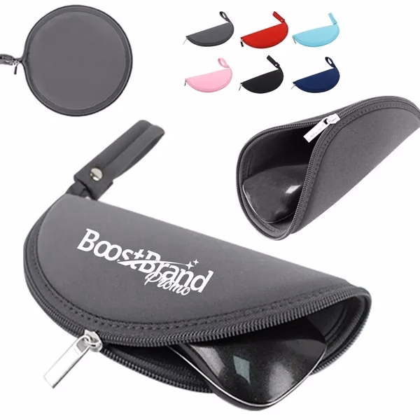 Custom Soft Neoprene Mouse Pouch with Zipper — Tech Essentials Protection