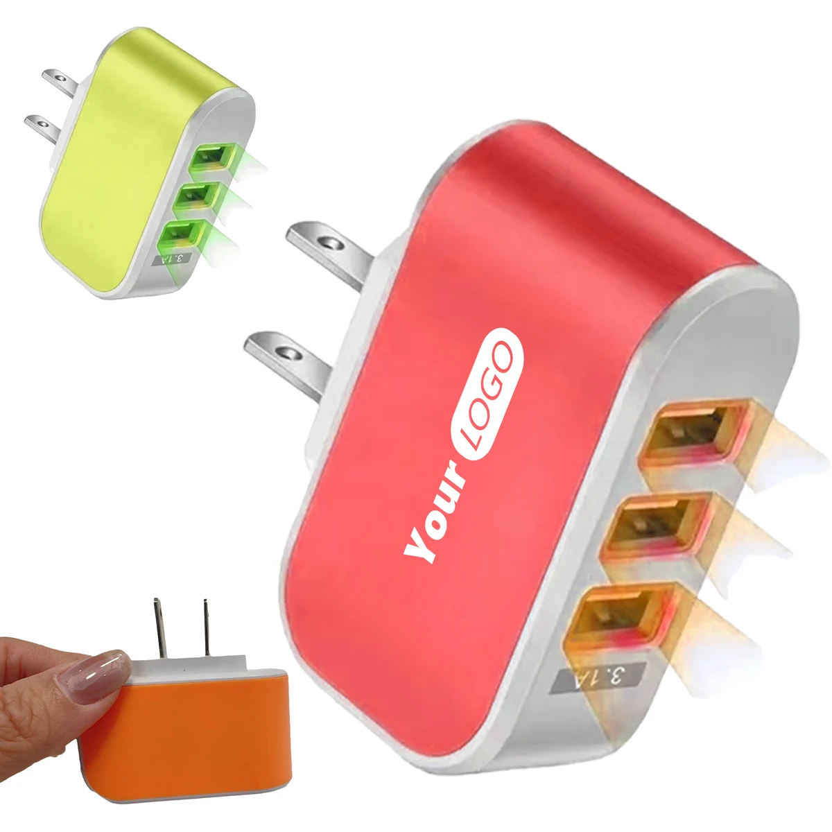 Pc High-Speed 3-Port Usb Wall Charger For Busy Lifestyles 1