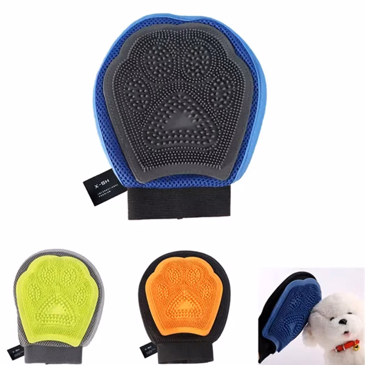 Pet bath massage silicone brush daily hair care