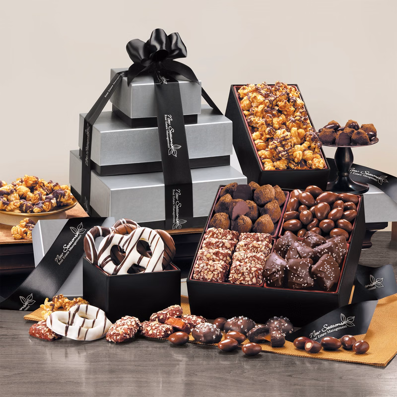 Silver & Black Tower of Sweets