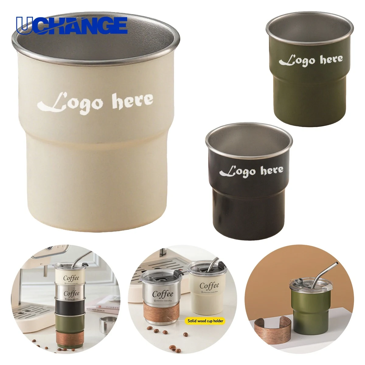 Eco-Friendly Wood and Steel Hydration Set 1
