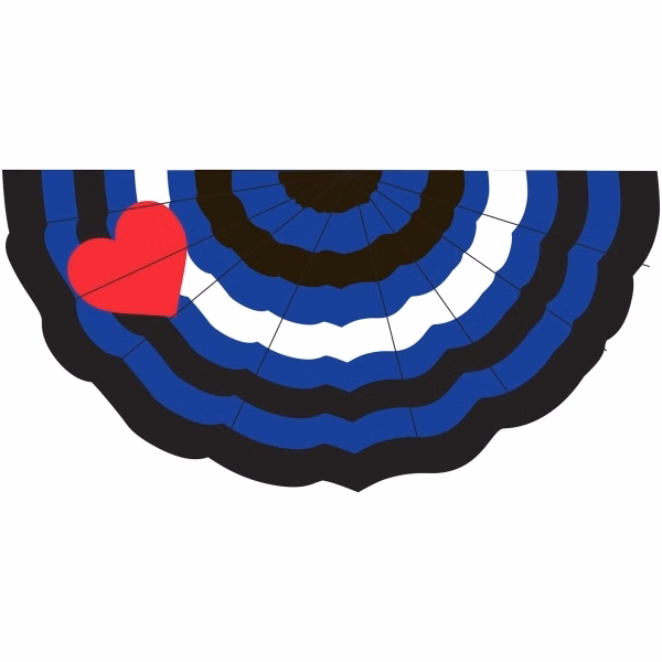 Leather Pride Pleated Full Fan