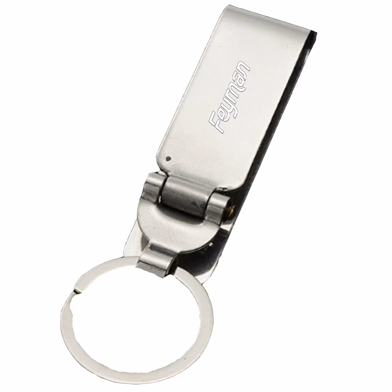 Heavy Duty Stainless Steel Security Belt Clip Key Chain