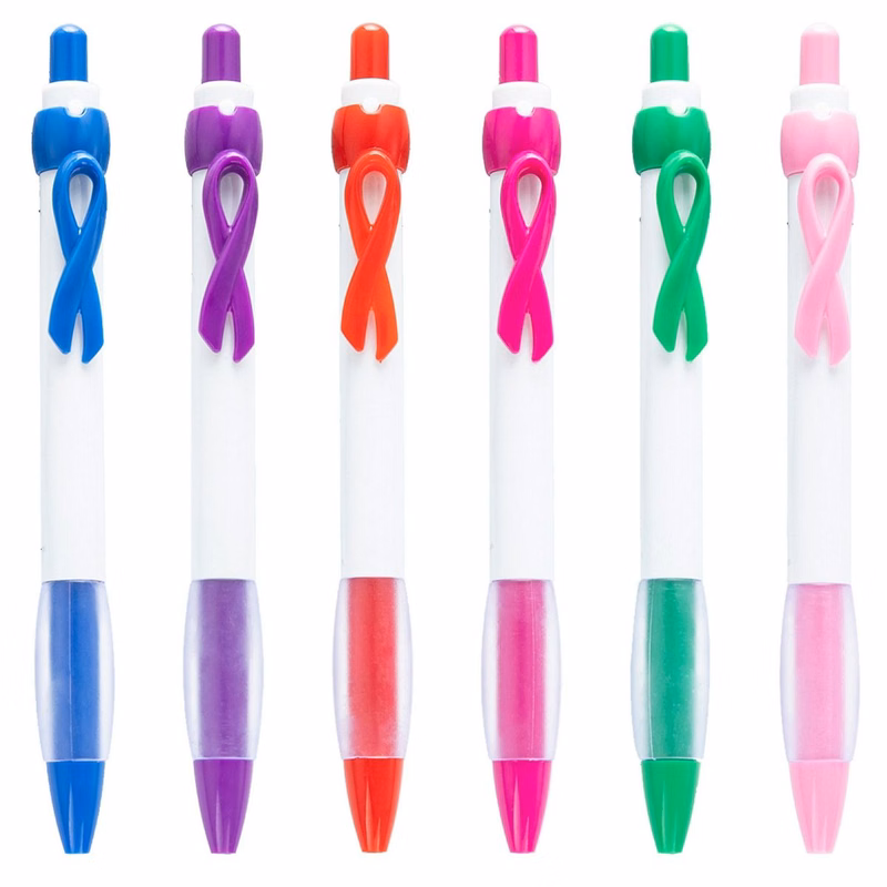 Plastic Awareness Ribbon Ballpoint Pen