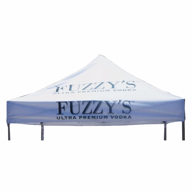 White Tent Top Replacement w/Logo 10x10