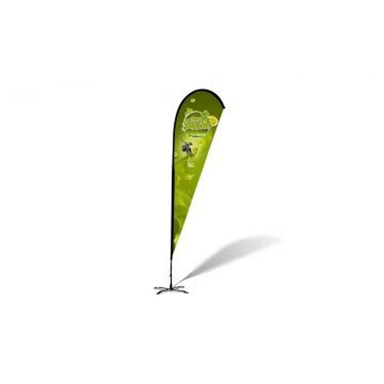 12ft Teardrop Shape Feather Flag Kit - 1 Side Imprint 1
