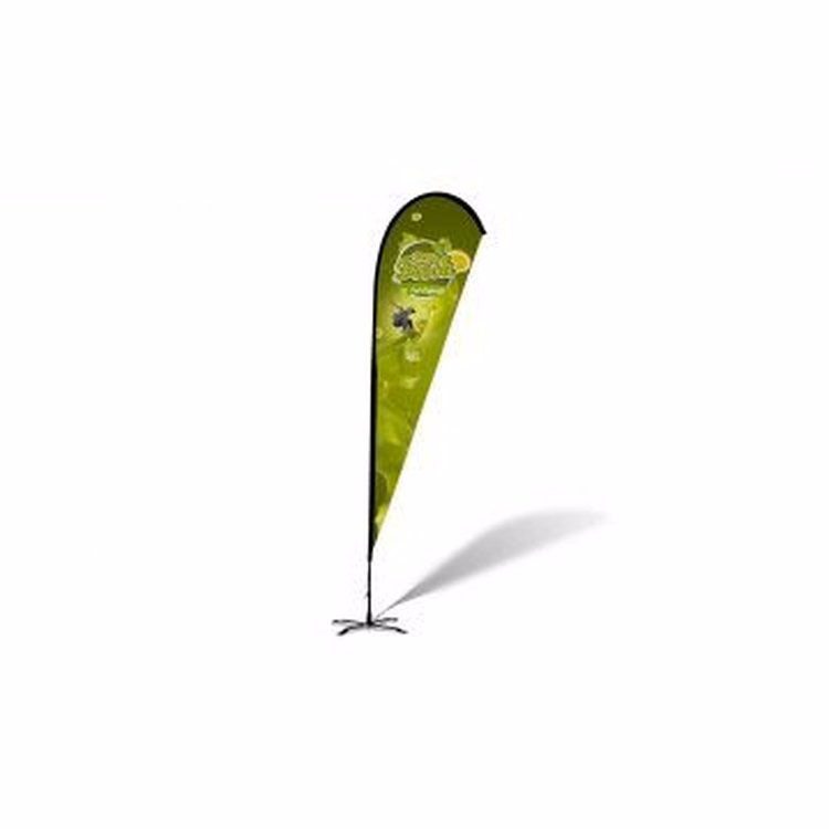 12ft Teardrop Shape Feather Flag Kit - 1 Side Imprint
