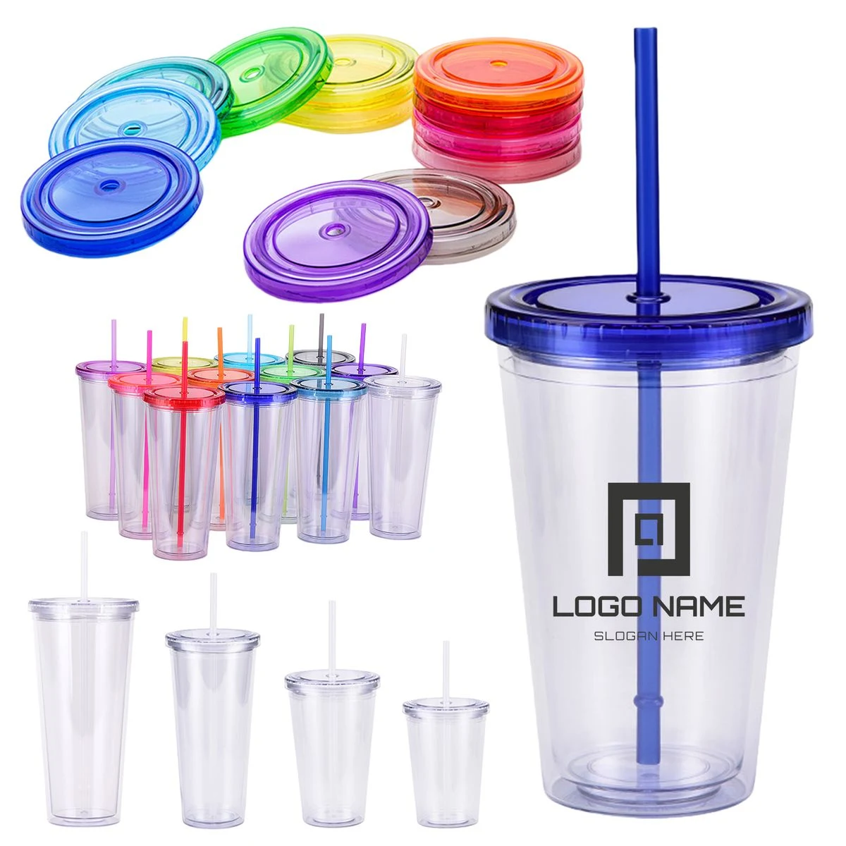 Double Wall Classic Clear Tumbler 1