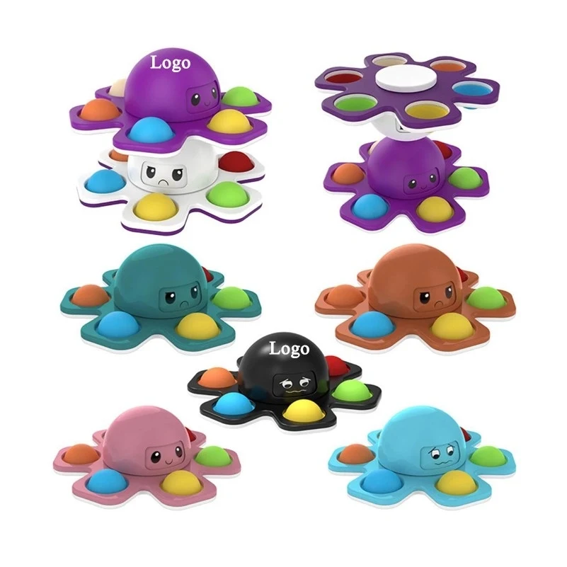 Face-Changing Octopus Fidget Spinner Toy 1