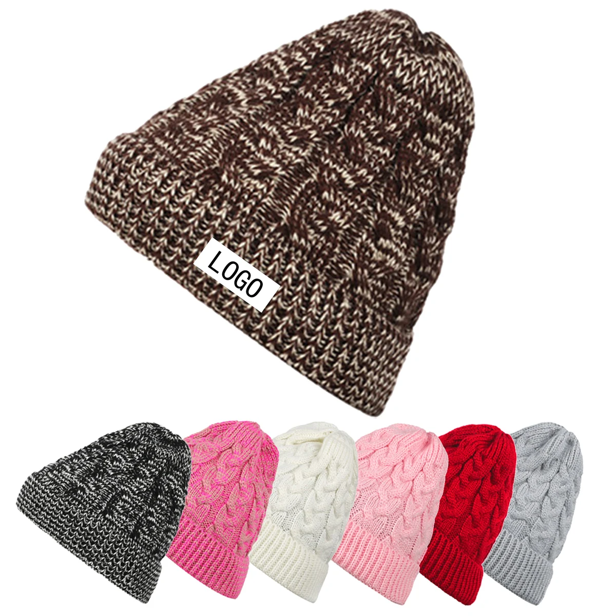 Knit Twist Fashion Warm Chunky Hat 1