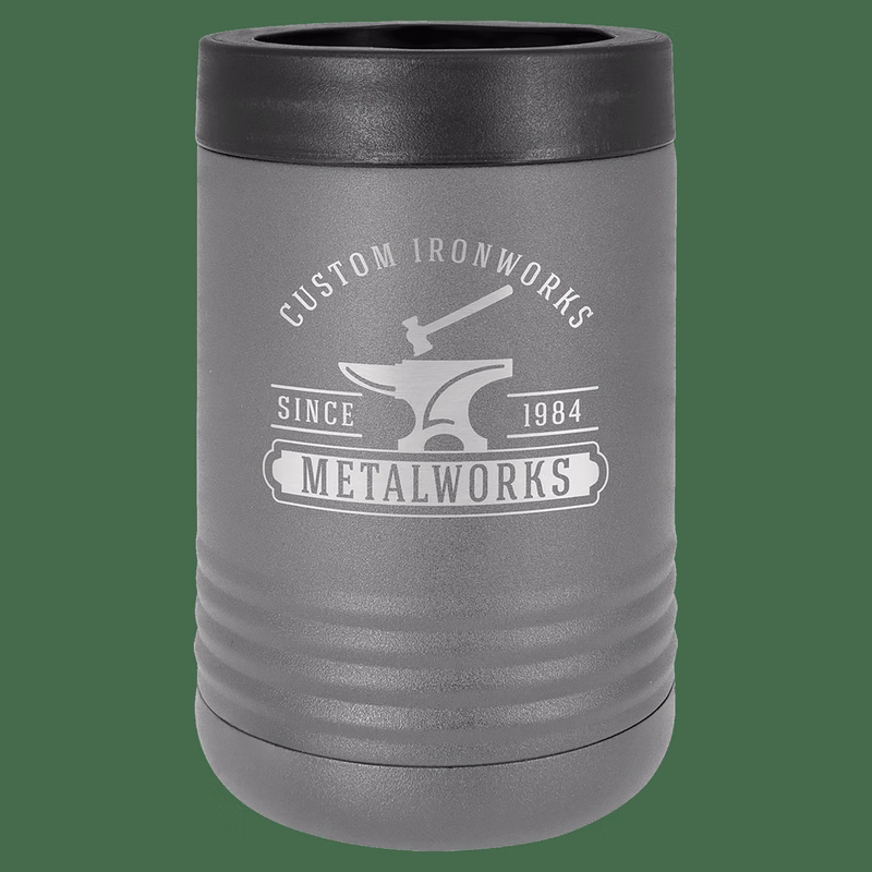 Dark Gray Laser Engraved Polar Camel Beverage Holder