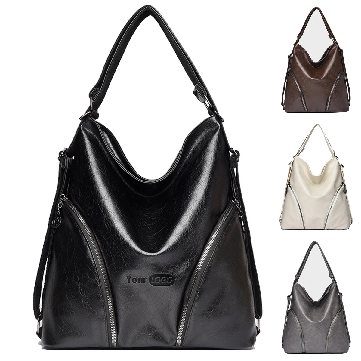 Pu Vintage Large Capacity Backpack 1