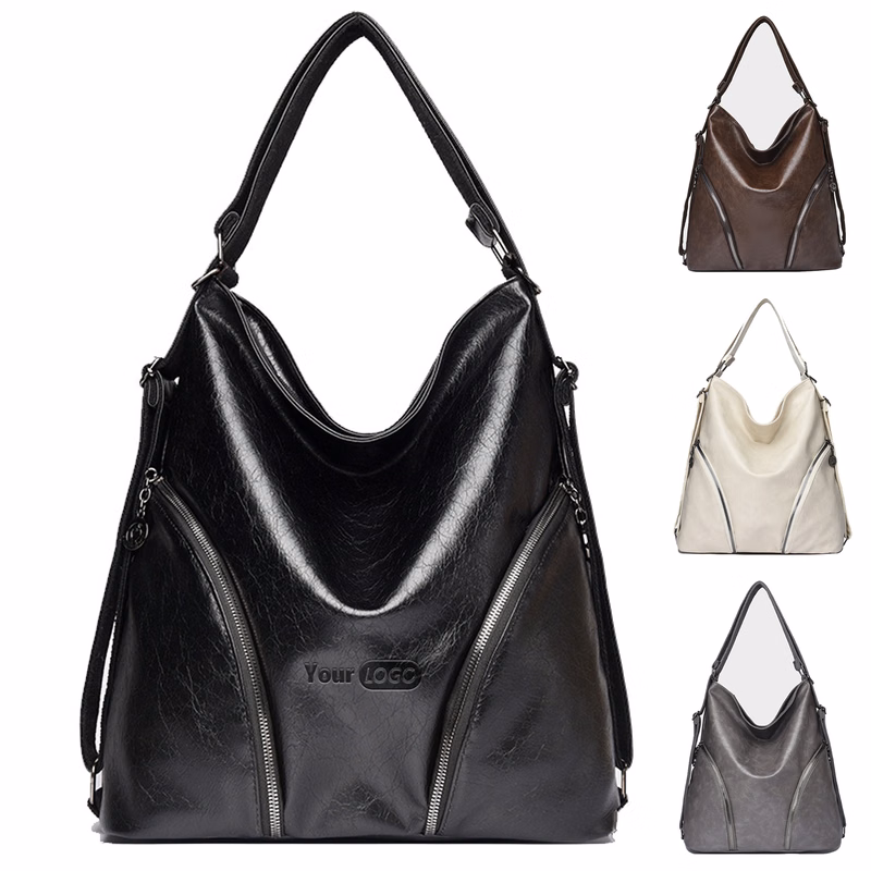 Pu Vintage Large Capacity Backpack
