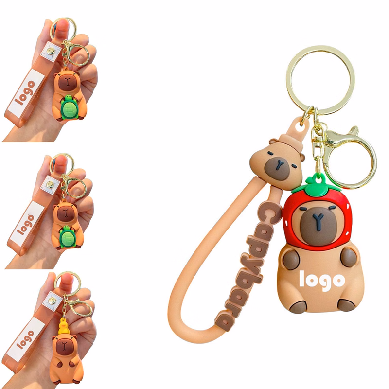Cartoon Capybara Key Chain
