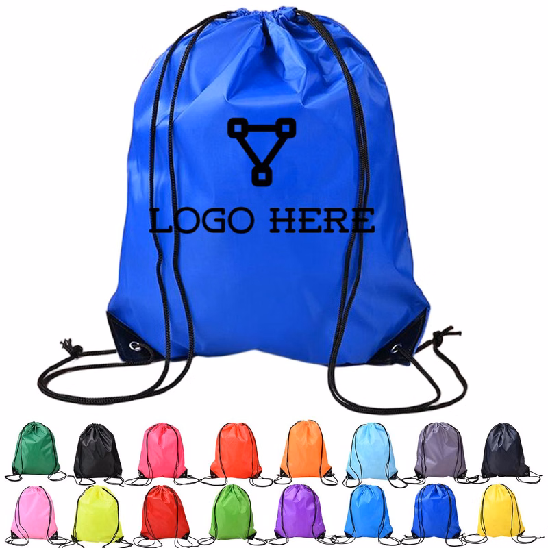 13.4"??16.5" Waterproof Polyester Drawstring Backpack