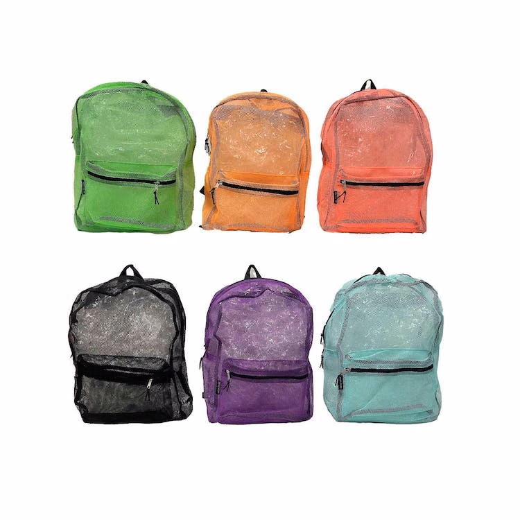 17" Mesh Backpacks - 6 Neon Colors