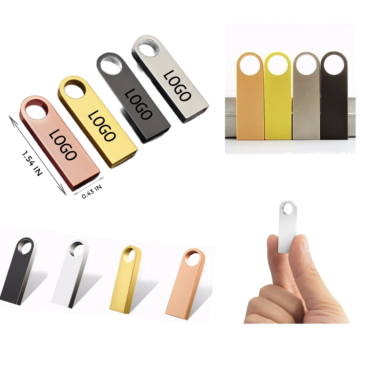 MOQ 100 PCS Compact Portable USB Disk 1