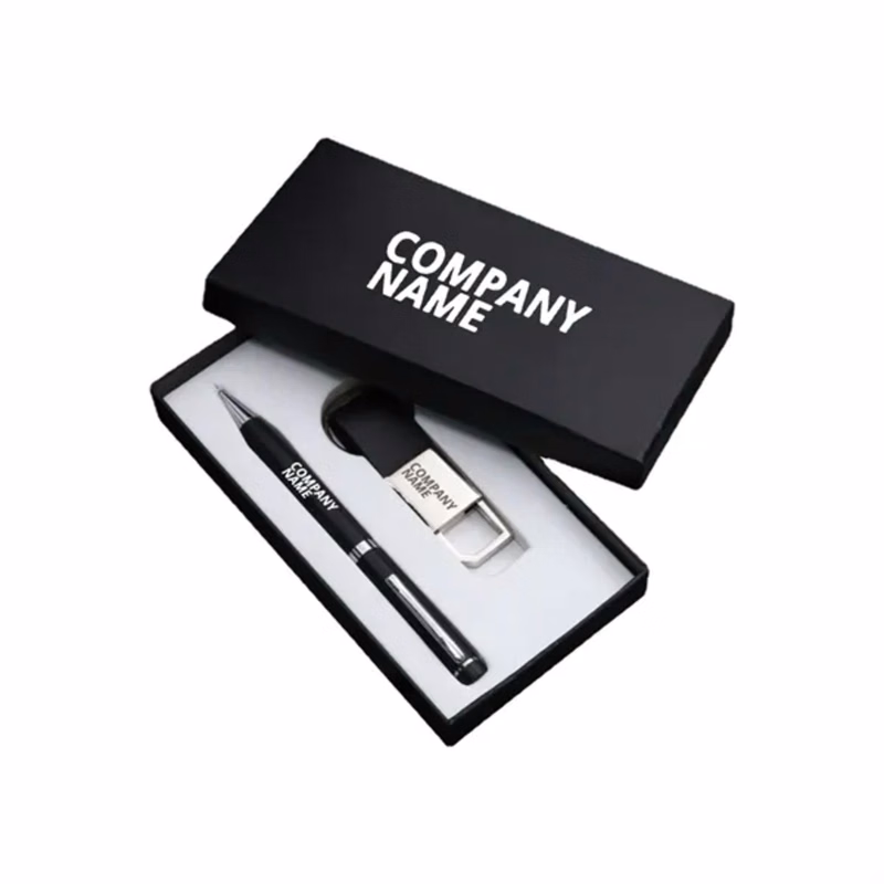 Ballpoint Pen and Keychain Business Gift Set
