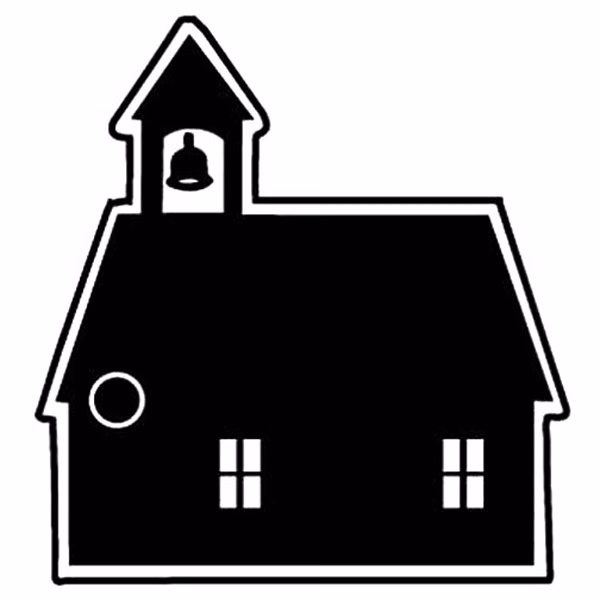 School House 1 Key Tag - Spot Color