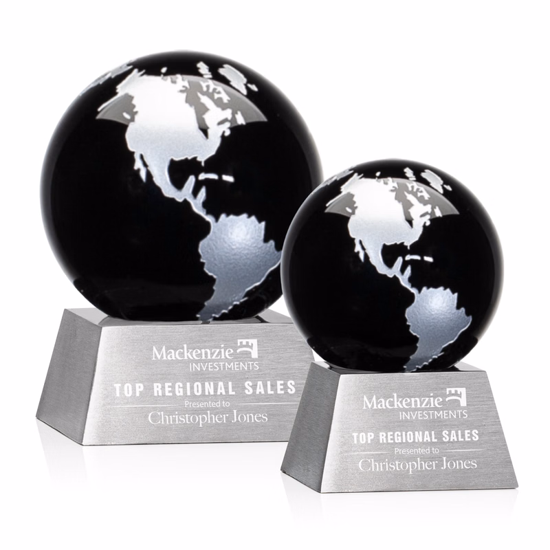 Ryegate Globe Award - Black/Silver