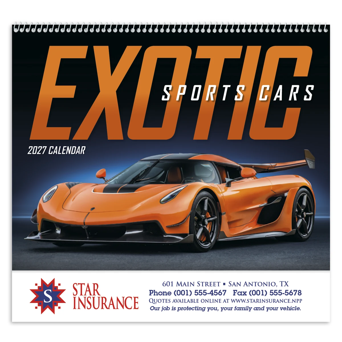 Good Value™ Exotic Sports Cars - Spiral Calendar 1