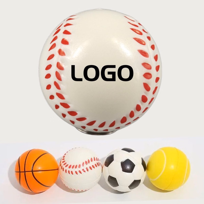 2.5" Classic Sports Theme PU Foam Stress Reliever Ball