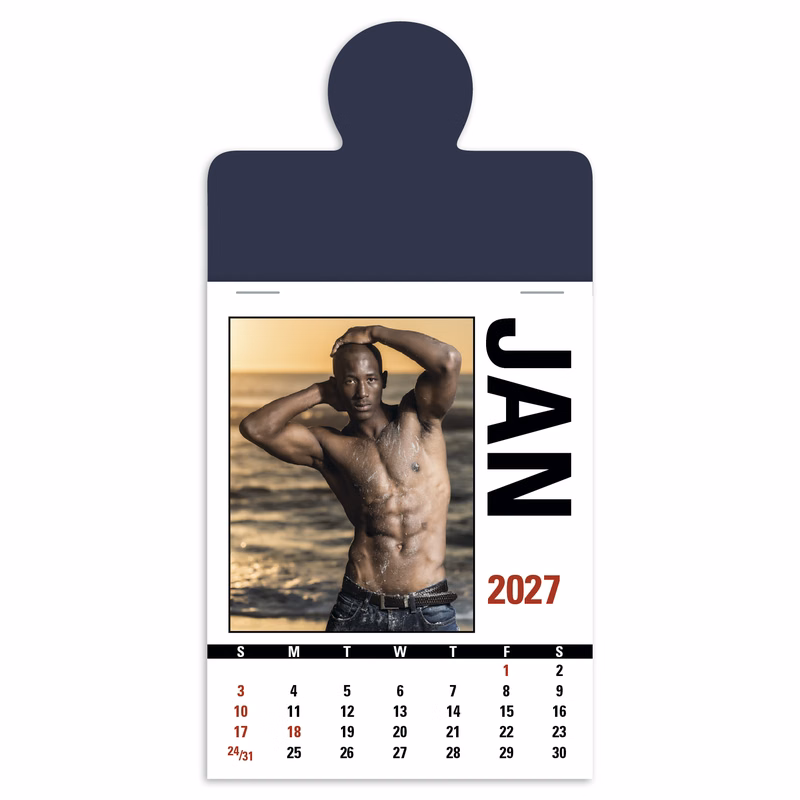 Triumph® Calendars Press-N-Stick Male Call Calendar