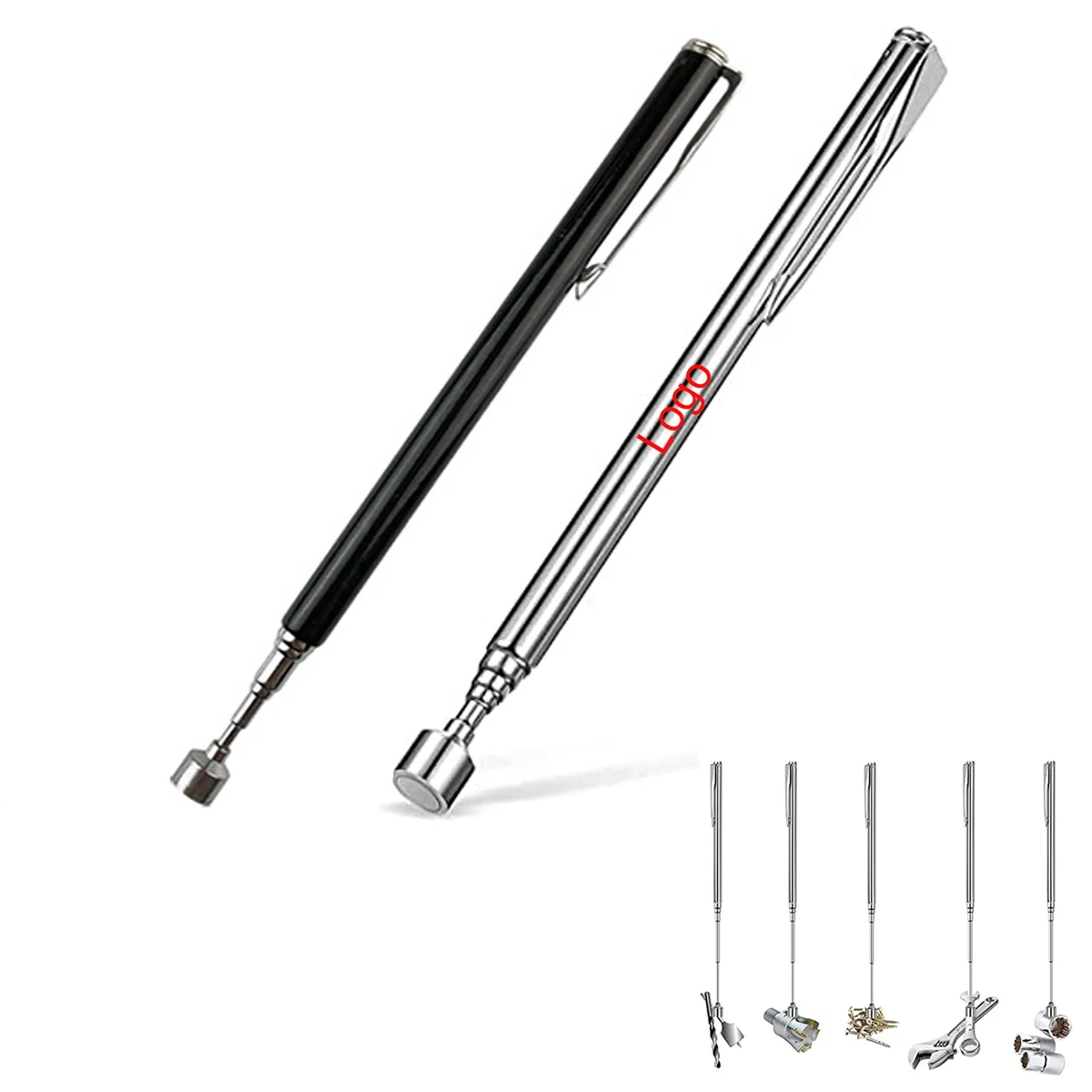 Magnetic Telescopic Pickup Tool With Pocket Clip 1