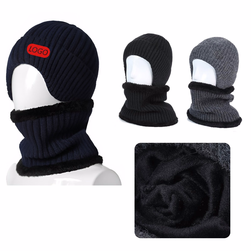 Stylish Winter Knitted Hat And Scarf Set