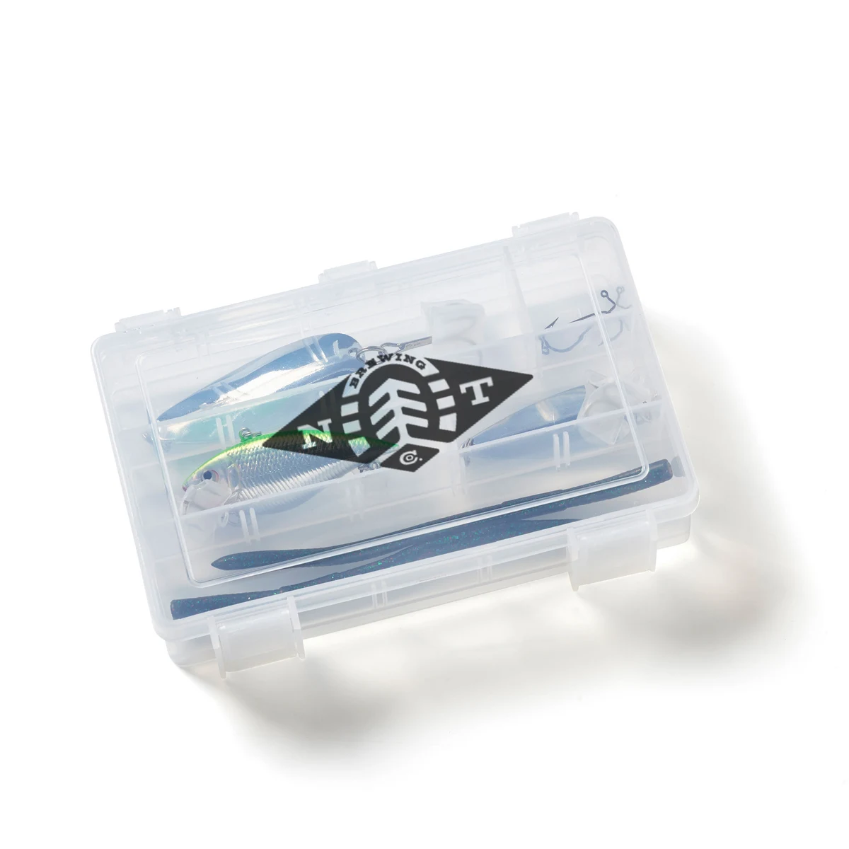 Fishing Tackle Box - Green and Silver Components 1