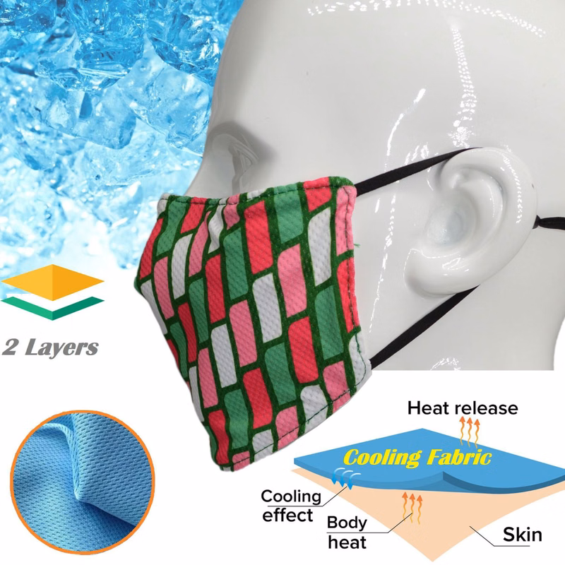 Kids IcyKool Face Mask 2-Layer Performance Summer Face Masks