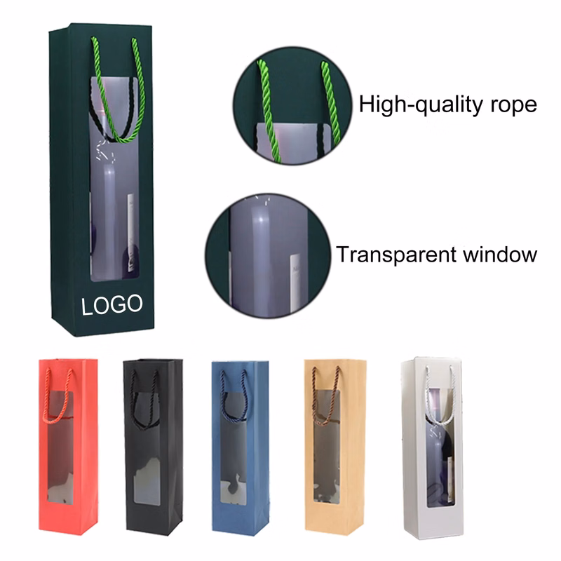 Premium Kraft Wine Gift Bag