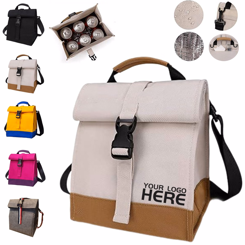 Rolltop Lunch Box Tote Bag