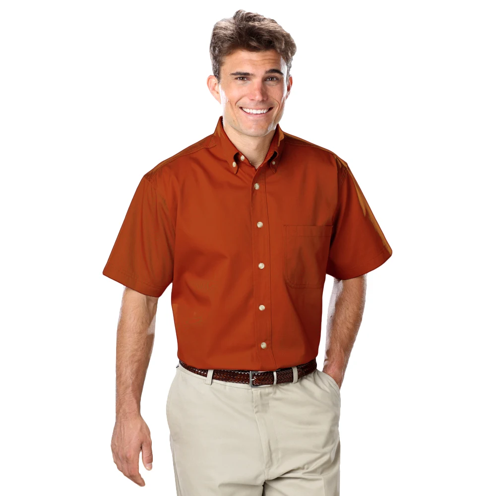 Men's S/S 100% Cotton Twill Shirt 1